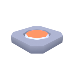 Button Floor Round Small